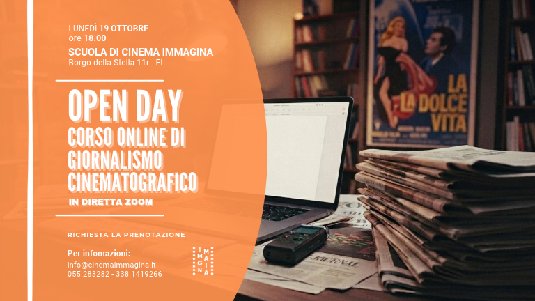 Open day Corso Online di Giornalismo Cinematografico